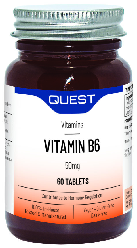 Vitamin B6 50mg – 60 Tablets